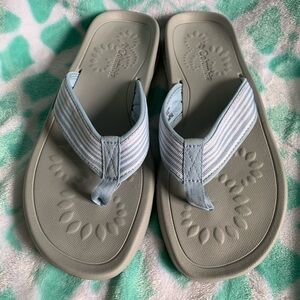 Columbia siesta stripe grosgrain flip flops 7